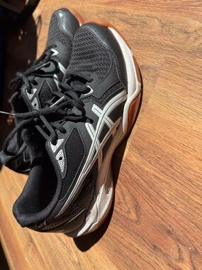 ASICS Black and White womens  Athletic Running Shoes